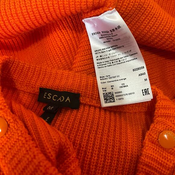 Escada Sweater Soboko in Clementine Orange M - Picture 6 of 6